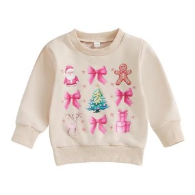 Christmas Sweatshirt Factory - Toddler Coquette Bow