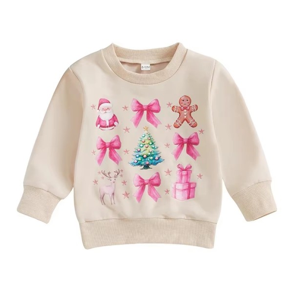 Christmas Sweatshirt Factory - Toddler Coquette Bow