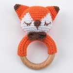 Crochet Rattle Supplier - Animal Wooden Ring