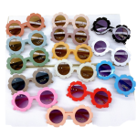 Round Sunglasses Supplier - Flower Emblazoned UV