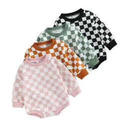 Checkered Romper Supplier - Retro Oversized Sweatshirt