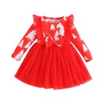 Baby Dress Manufacturer - Christmas Printed Tulle