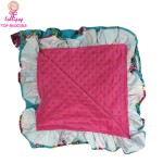 Floral Blanket Manufacturer - Ruffle Trim Fleece