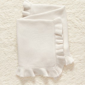 Infant Blanket Manufacturer - Ruffled Knitted Wool