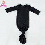 Knotted Gown Factory - Solid Black Fold
