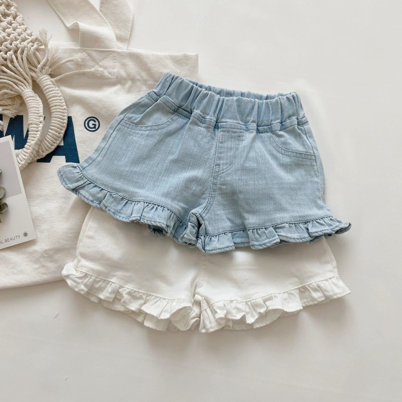Denim Shorts Manufacturer - Ruffle Beach Casual