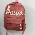 Corduroy Backpack Manufacturer - Embroidered Custom