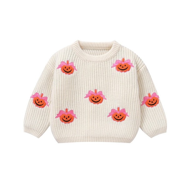 Halloween Sweater Manufacturer - Pumpkin Embroidery