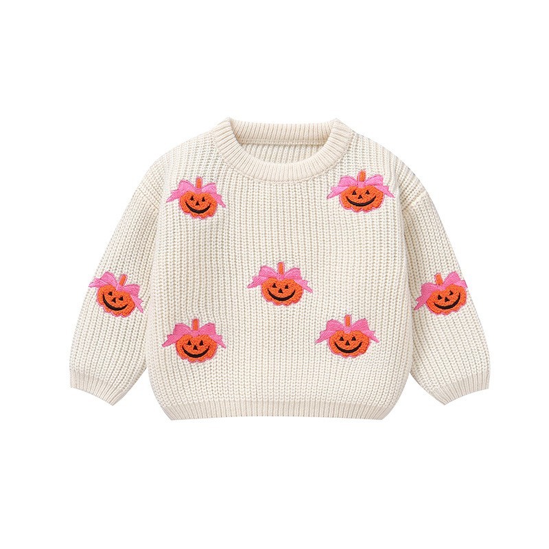 Halloween Sweater Manufacturer - Pumpkin Embroidery