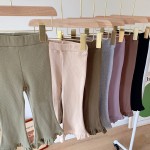 Ruffle Pants Manufacturer - Ribbed Knit Bell