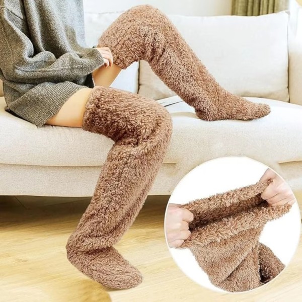 Thigh High Socks Supplier - Plush Fuzzy Leg