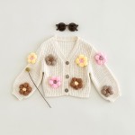 Boho Sweater Manufacturer - Embroidery Daisy Floral