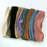 Cotton Pants Supplier - Muslin Elastic Waist
