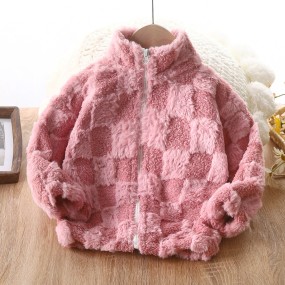 Fuzzy Jacket Supplier - Checkered Cozy Fleece