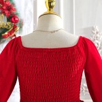 Velvet Dress Manufacturer - Christmas Red Green