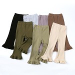 Ruffle Pants Manufacturer - Ribbed Knit Bell