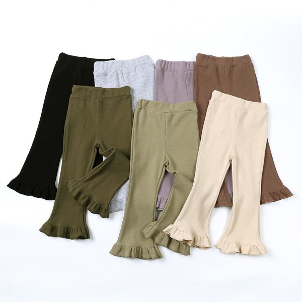 Ruffle Pants Manufacturer - Ribbed Knit Bell