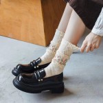 Slouch Socks Manufacturer - Vintage Floral Pattern