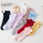 Mesh Socks Supplier - Knee High Bowknot