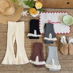 Flare Pants Supplier - Lace Trim Trousers