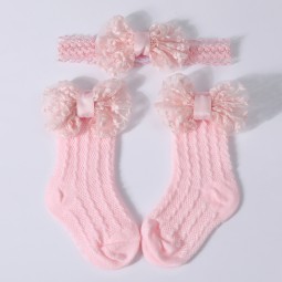Baby Socks Supplier - Cable Knit Bowknot