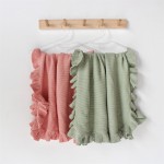 Ruffle Blanket Supplier - Solid Frill Knit