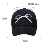 Ponytail Hat Supplier - Embroidered Bow Visor