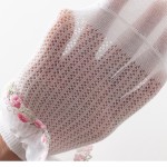 Cotton Socks Manufacturer - Embroidered Lace Trim