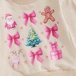 Christmas Sweatshirt Factory - Toddler Coquette Bow