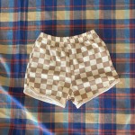 Checkerboard Shorts Supplier - Boho Plaid Neutral