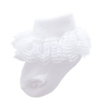 Eyelet Socks Manufacturer - Ruffle Lace Floral