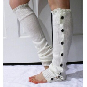 Leg Warmer Manufacturer - Lace Button Knitted