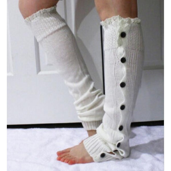 Leg Warmer Manufacturer - Lace Button Knitted