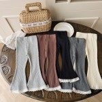 Flare Pants Supplier - Lace Trim Trousers