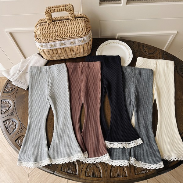 Flare Pants Supplier - Lace Trim Trousers