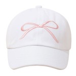 Ponytail Hat Supplier - Embroidered Bow Visor