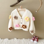 Boho Sweater Manufacturer - Embroidery Daisy Floral