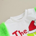 Christmas Romper Factory - Grinch Fur Sleeves