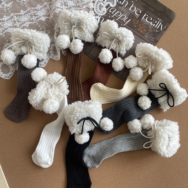 Boot Socks Factory - Lamb Fleece Pom Pom