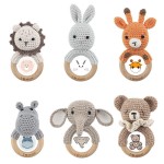 Crochet Rattle Supplier - Animal Wooden Ring