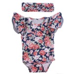 Baby Romper Manufacturer - Floral Flutter Ruffle
