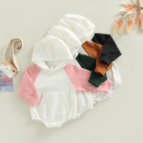 Baby Romper Manufacturer - Hooded Raglan Pocket