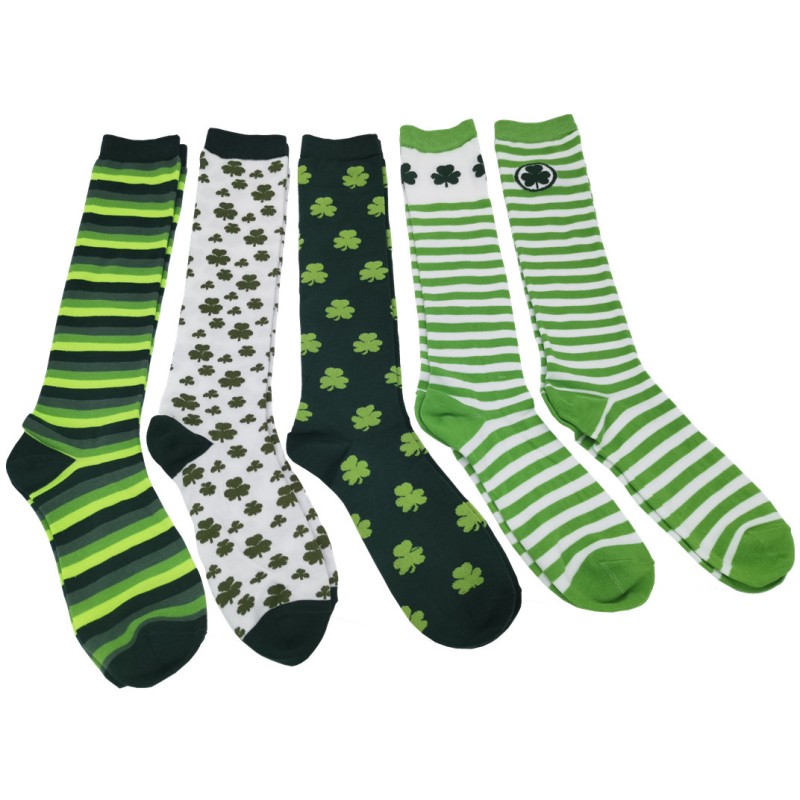 St Patrick Socks Factory - Shamrock Long Stocking