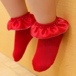 Dress Socks Manufacturer - Satin Trim Ruffle