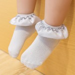 Dress Socks Manufacturer - Satin Trim Ruffle