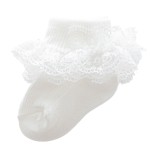 Eyelet Socks Manufacturer - Ruffle Lace Floral