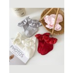 Dress Socks Manufacturer - Satin Trim Ruffle