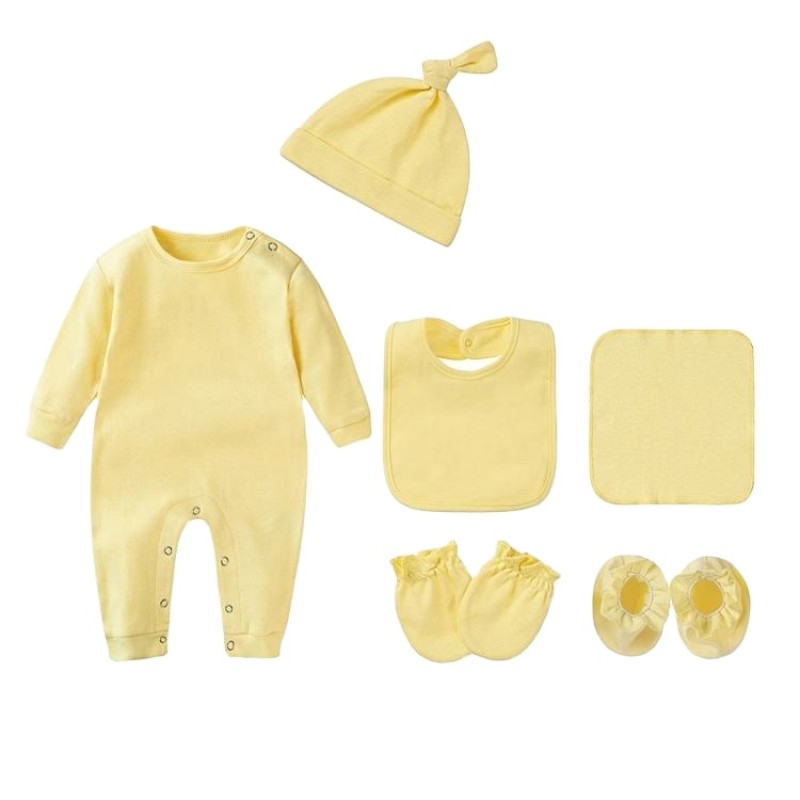 Newborn Set Supplier - Cotton Hat Mittens Bodysuit