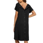 Women Nightdress Supplier - Satin V-Neck Comfortable