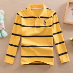 Long-Sleeve Polo Manufacturer - Yellow Striped Bear